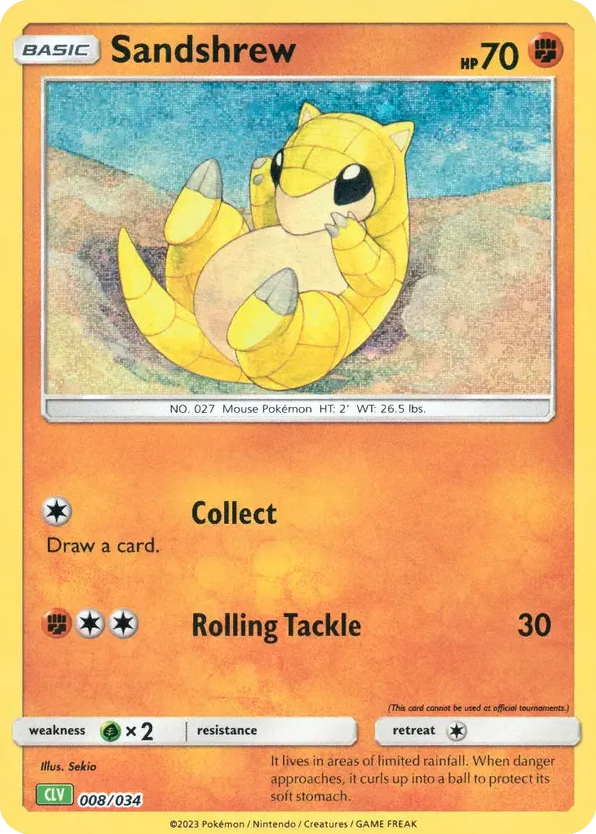Sandshrew – Pokémon TCG Classic - Venusaur 008/034 Pokémon card