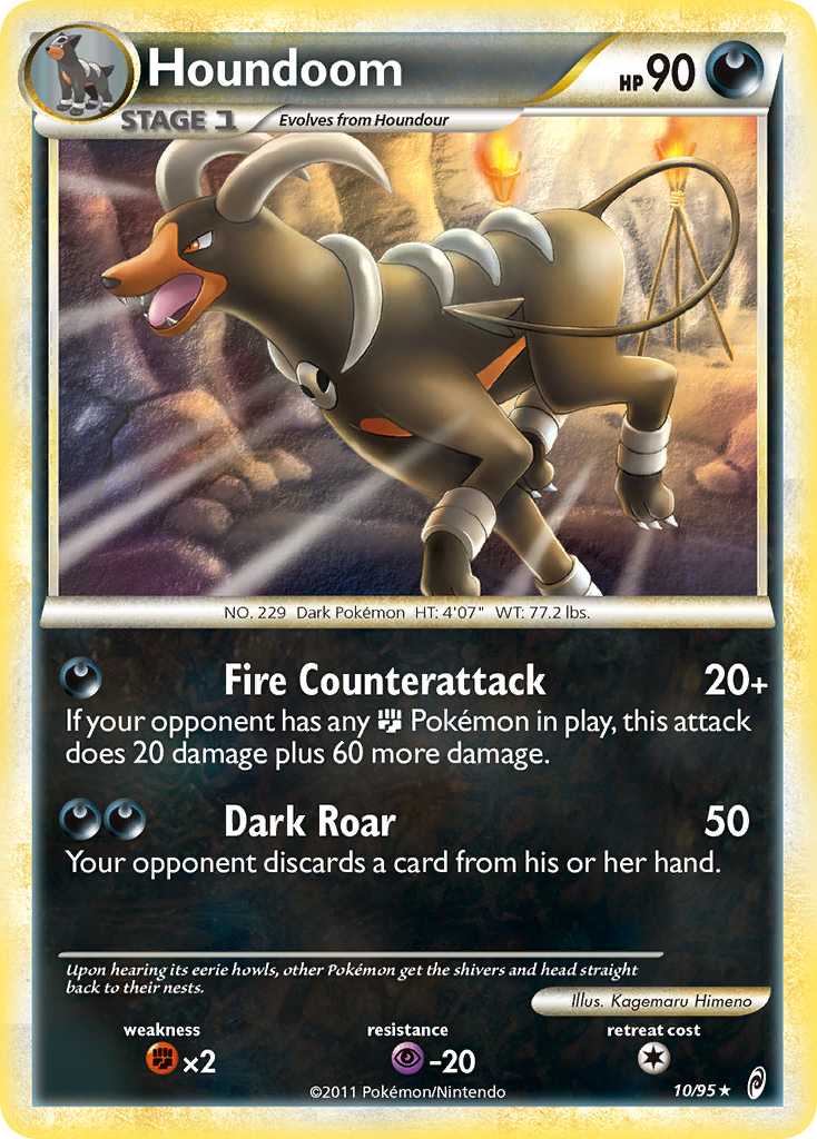 Houndoom – Call of Legends 10/95 Pokémon card