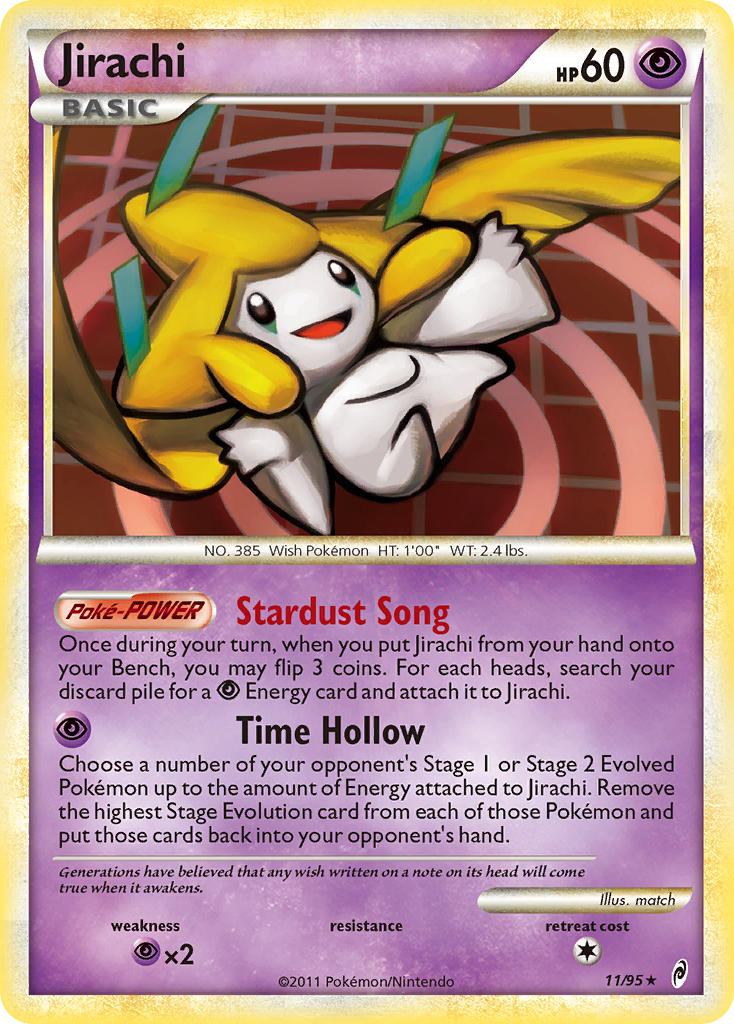 Jirachi – Call of Legends 11/95 Pokémon card