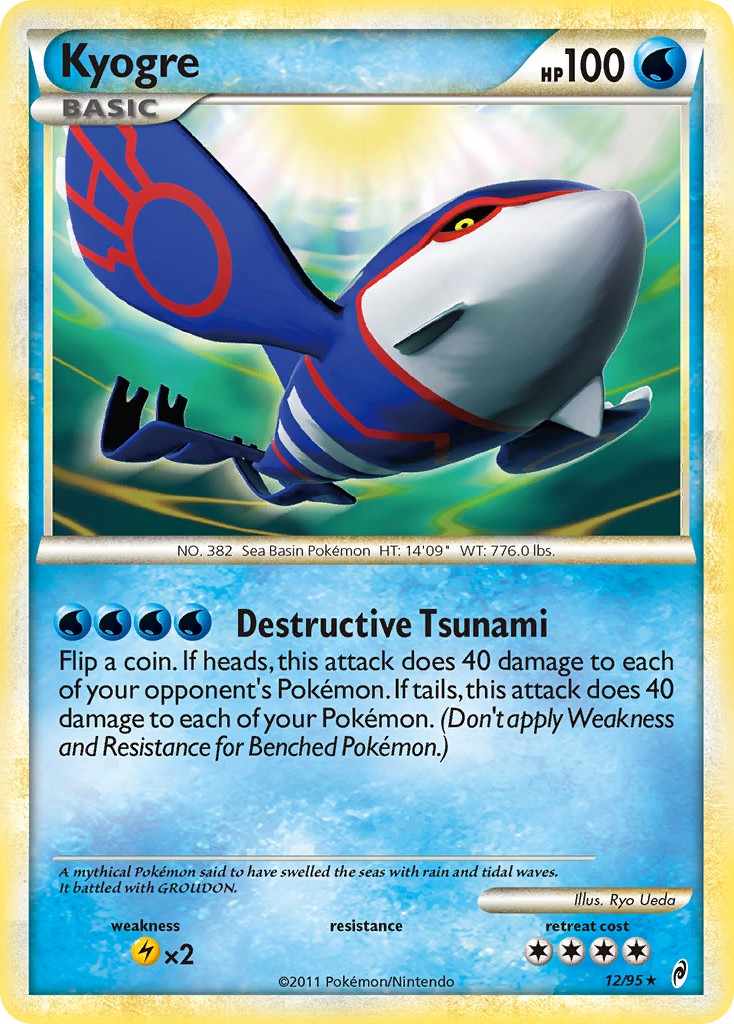 Kyogre – Call of Legends 12/95 Pokémon card