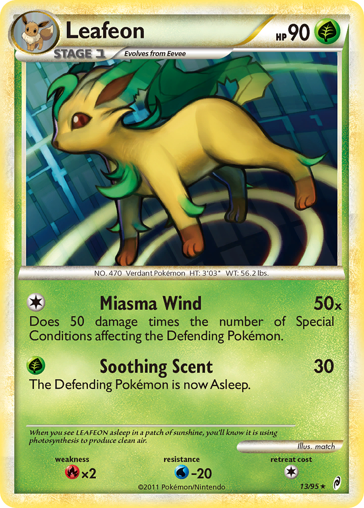 Leafeon – Call of Legends 13/95 Pokémon card