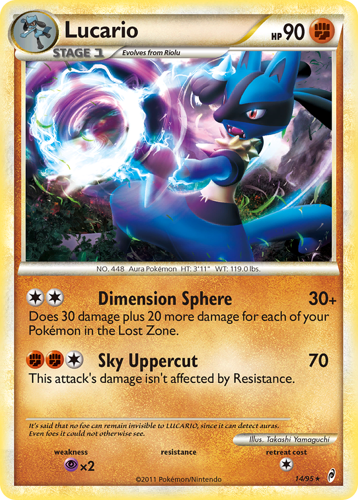 Lucario – Call of Legends 14/95 Pokémon card