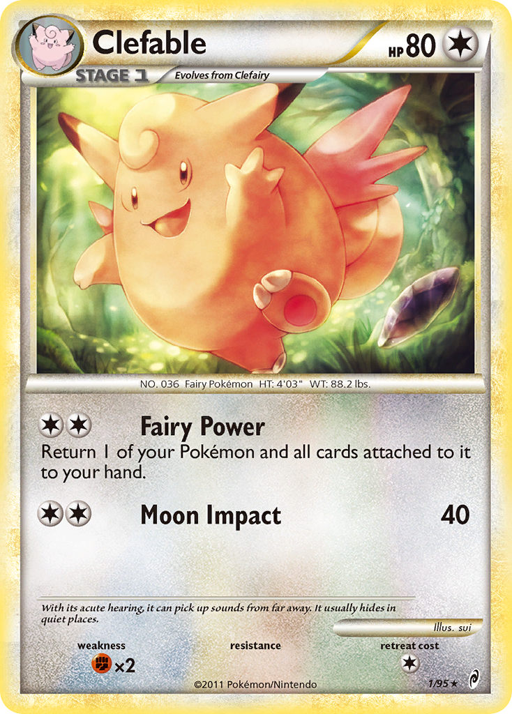 Clefable – Call of Legends 1/95 Pokémon card