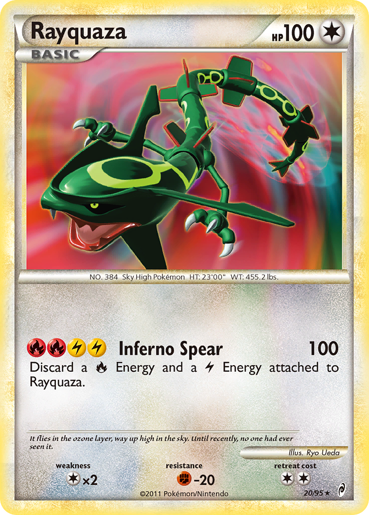 Rayquaza – Call of Legends 20/95 Pokémon card