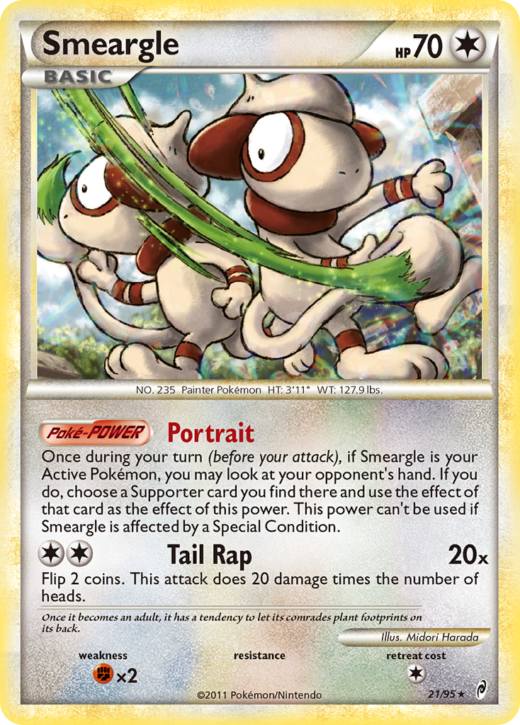 Smeargle – Call of Legends 21/95 Pokémon card