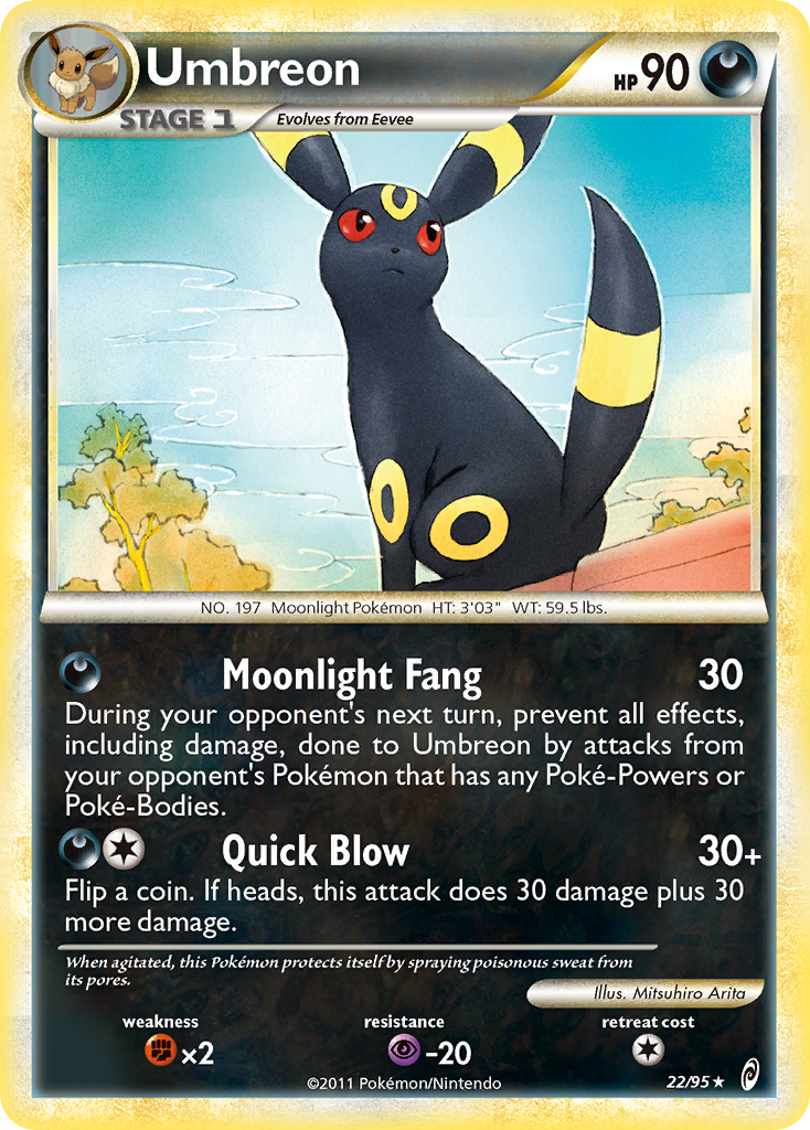 Umbreon – Call of Legends 22/95 Pokémon card