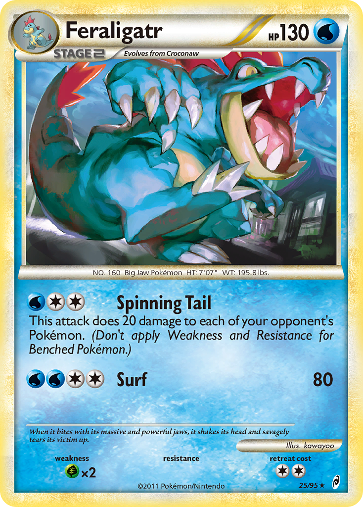 Feraligatr – Call of Legends 25/95 Pokémon card