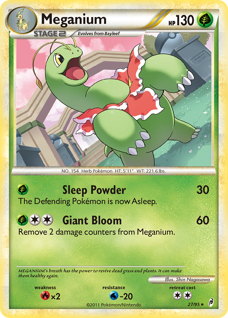 Meganium – Call of Legends 27/95 Pokémon card