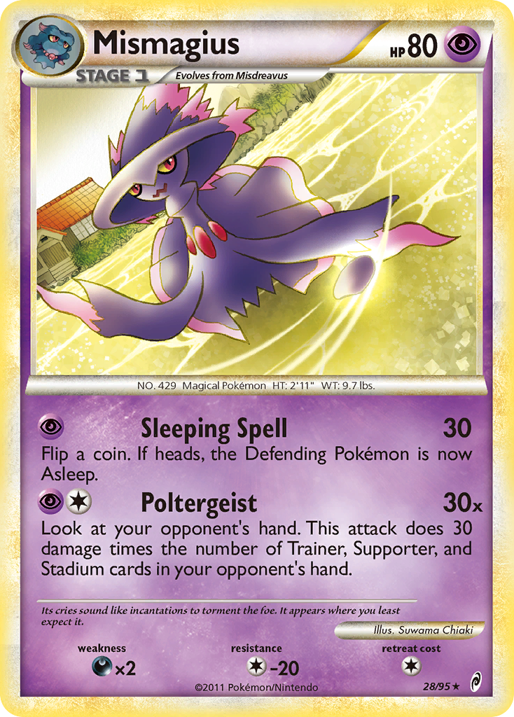 Mismagius – Call of Legends 28/95 Pokémon card