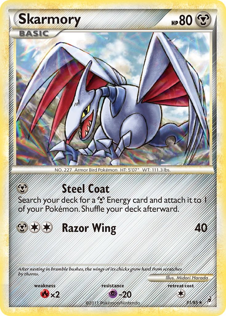 Skarmory – Call of Legends 31/95 Pokémon card