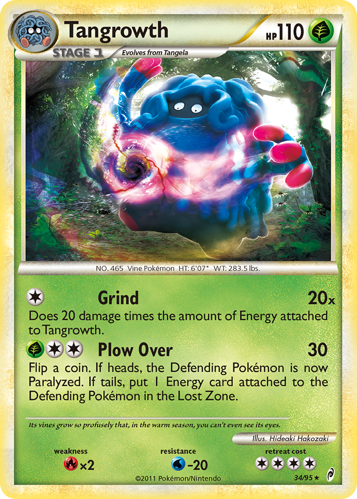 Tangrowth – Call of Legends 34/95 Pokémon card