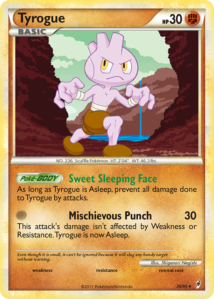 Tyrogue – Call of Legends 36/95 Pokémon card