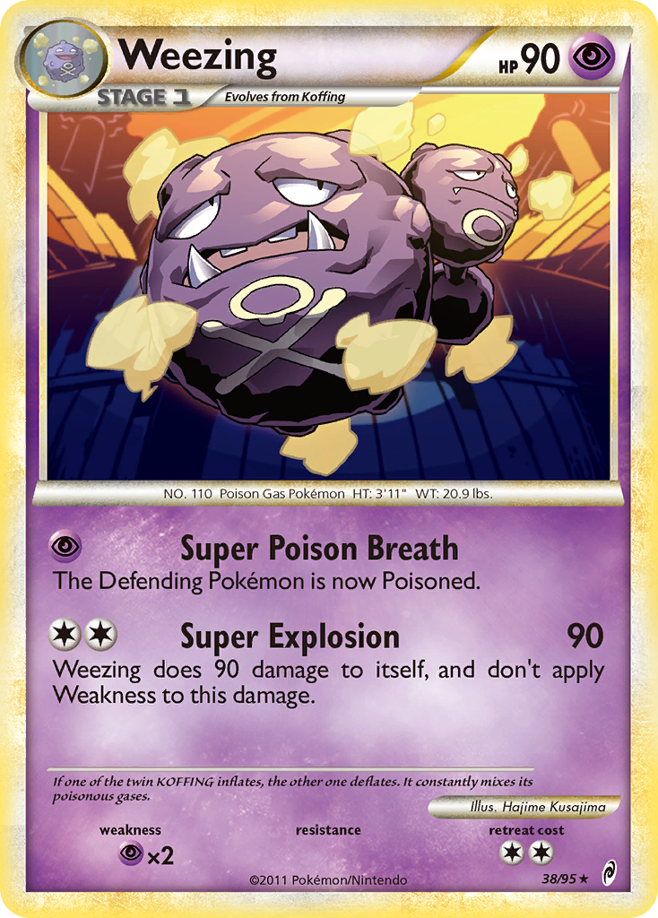 Weezing – Call of Legends 38/95 Pokémon card