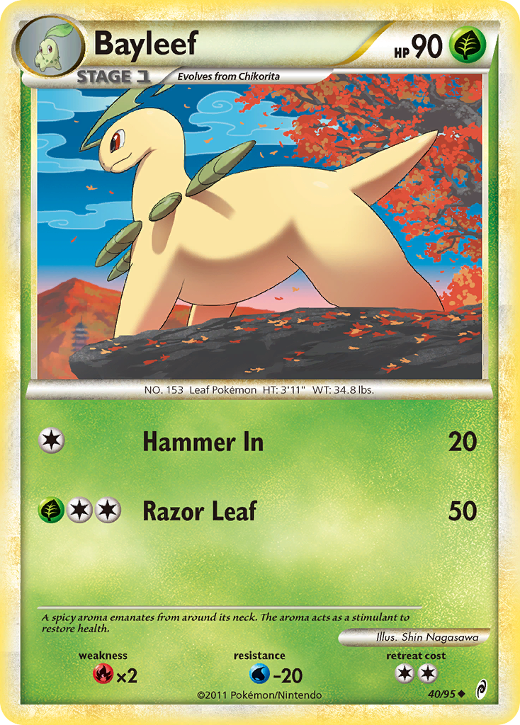 Bayleef – Call of Legends 40/95 Pokémon card