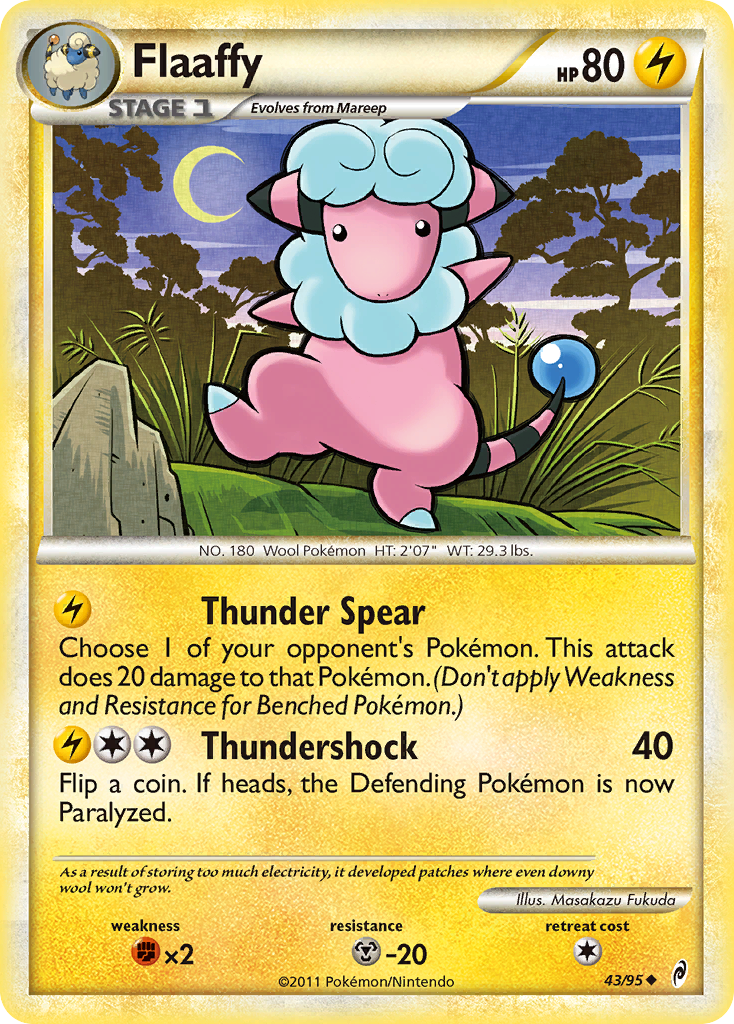 Flaaffy – Call of Legends 43/95 Pokémon card