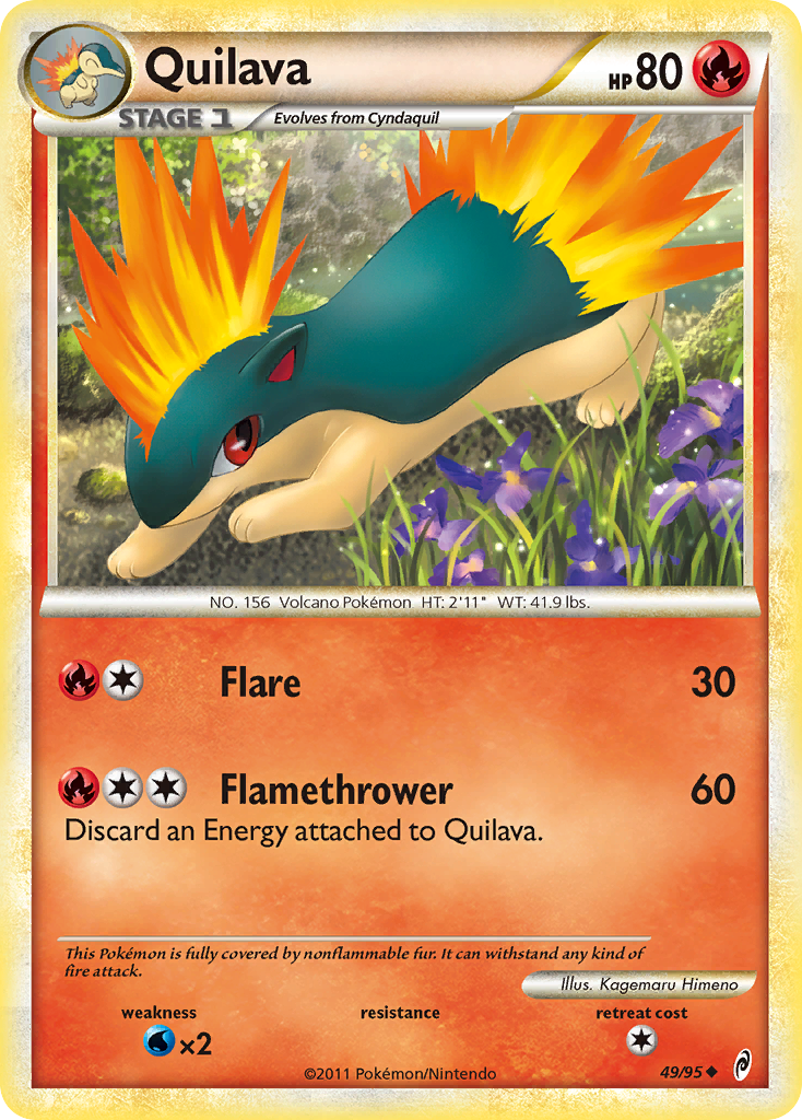 Quilava – Call of Legends 49/95 Pokémon card
