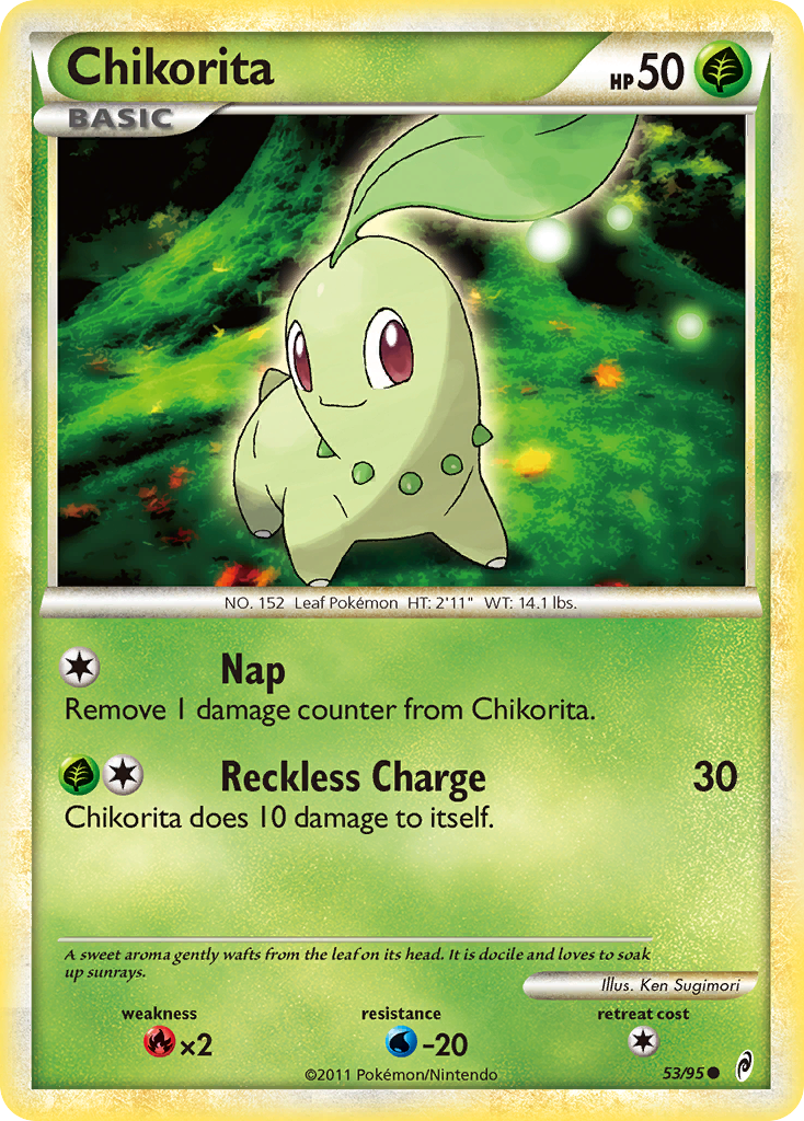 Chikorita – Call of Legends 53/95 Pokémon card