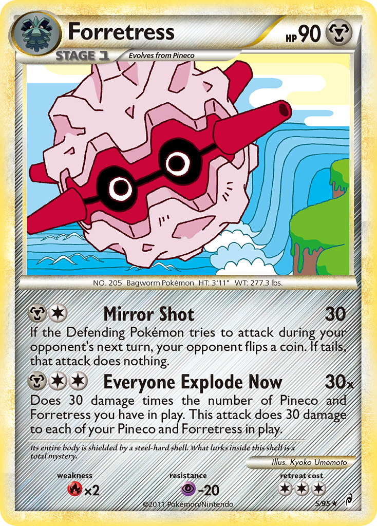 Forretress – Call of Legends 5/95 Pokémon card