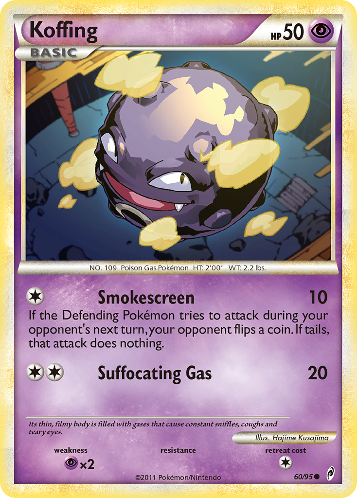 Koffing – Call of Legends 60/95 Pokémon card