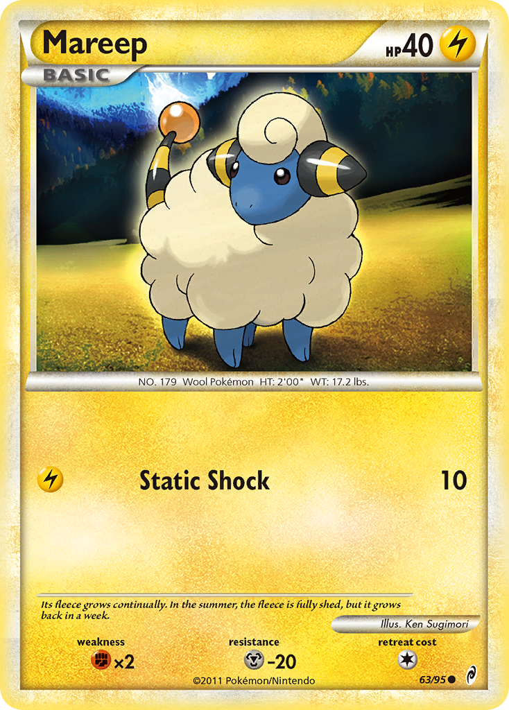 Mareep – Call of Legends 63/95 Pokémon card