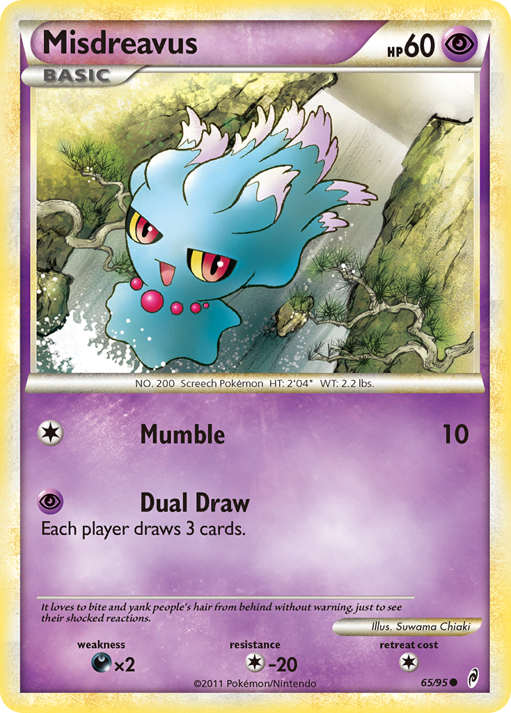 Misdreavus – Call of Legends 65/95 Pokémon card