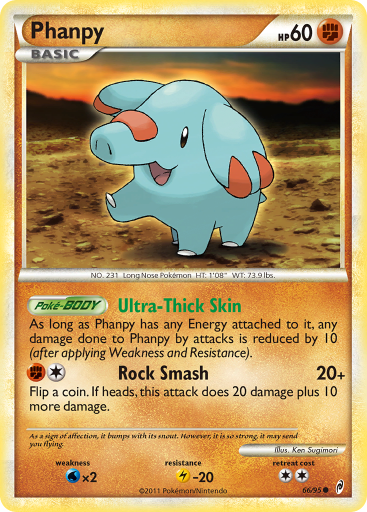 Phanpy – Call of Legends 66/95 Pokémon card