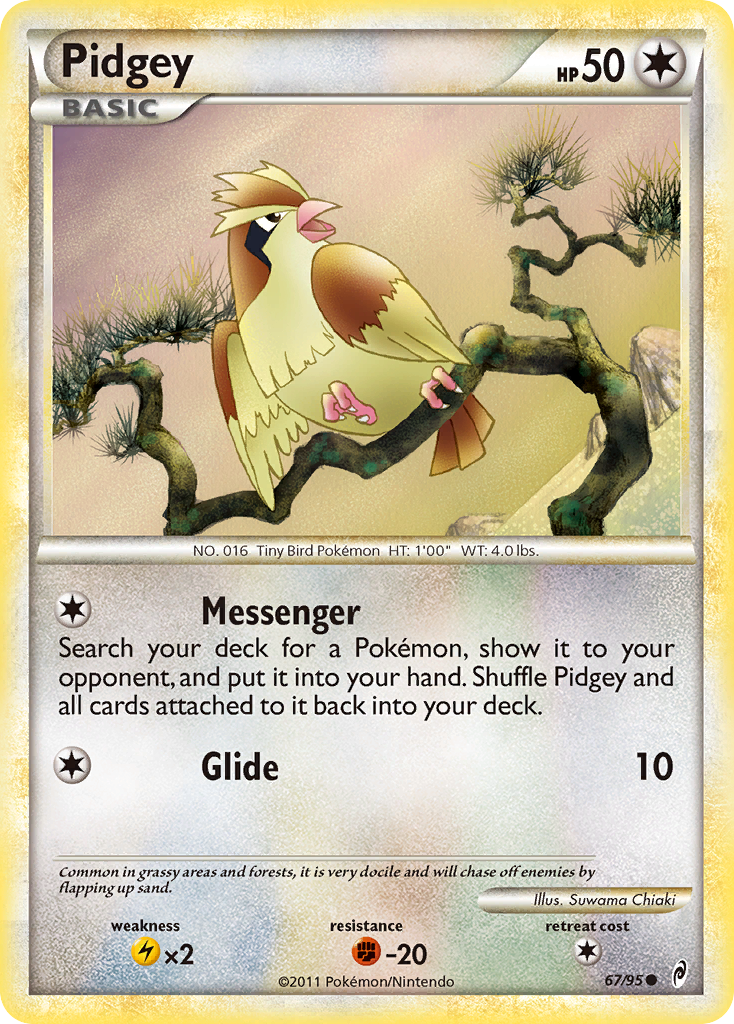 Pidgey – Call of Legends 67/95 Pokémon card