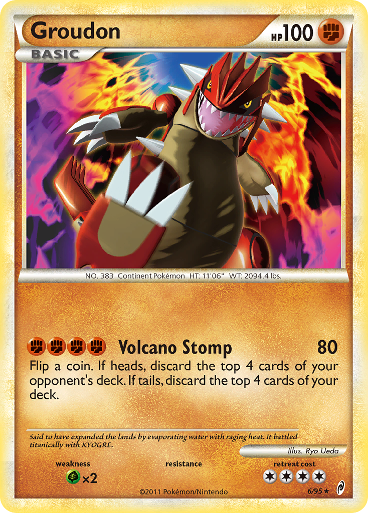 Groudon – Call of Legends 6/95 Pokémon card