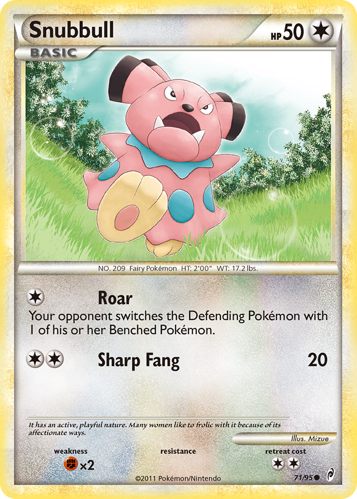 Snubbull – Call of Legends 71/95 Pokémon card