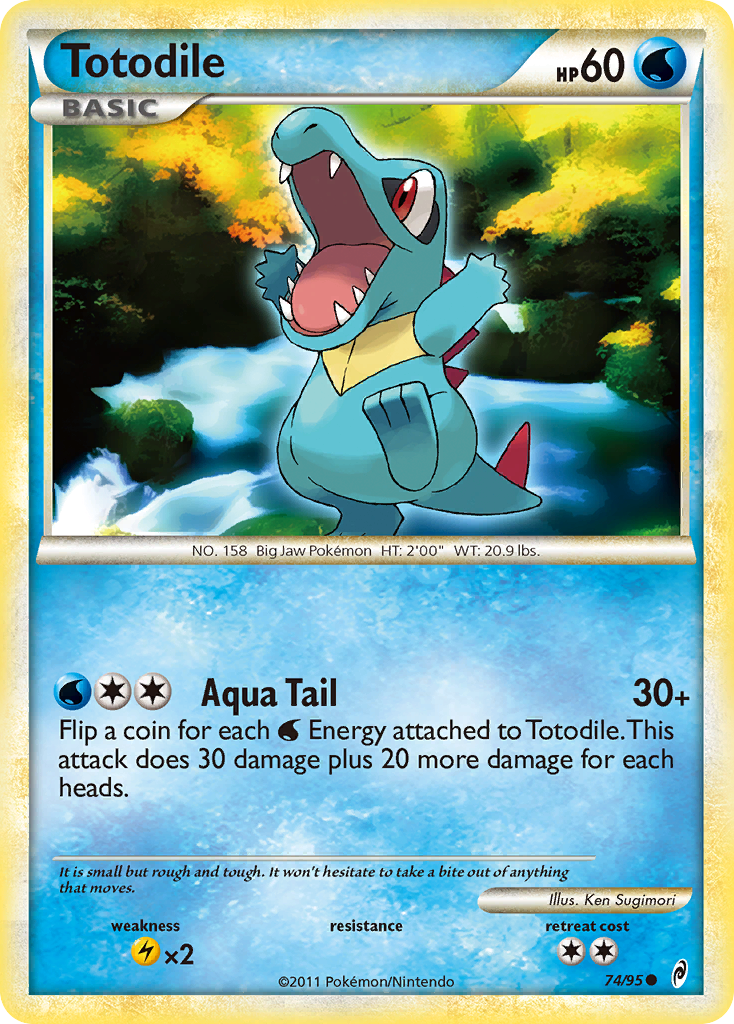Totodile – Call of Legends 74/95 Pokémon card