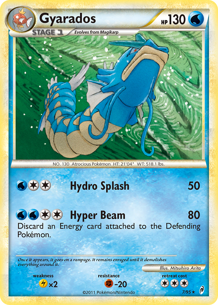 Gyarados – Call of Legends 7/95 Pokémon card