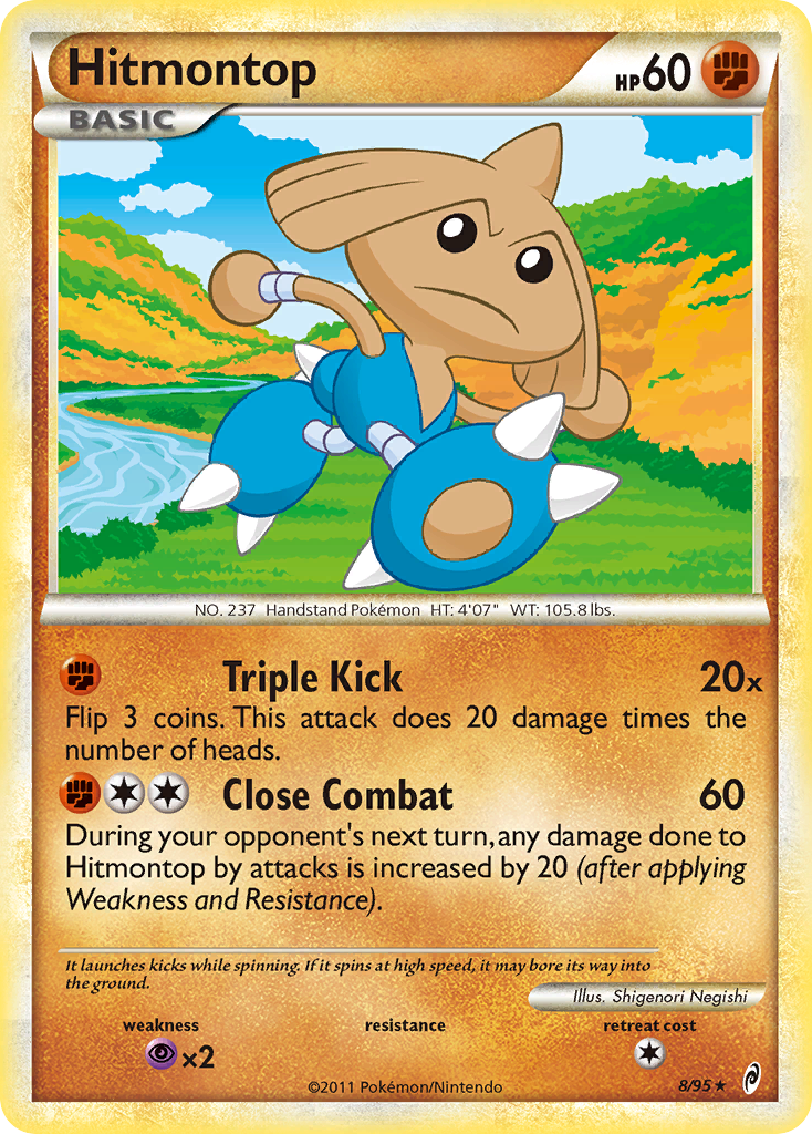 Hitmontop – Call of Legends 8/95 Pokémon card