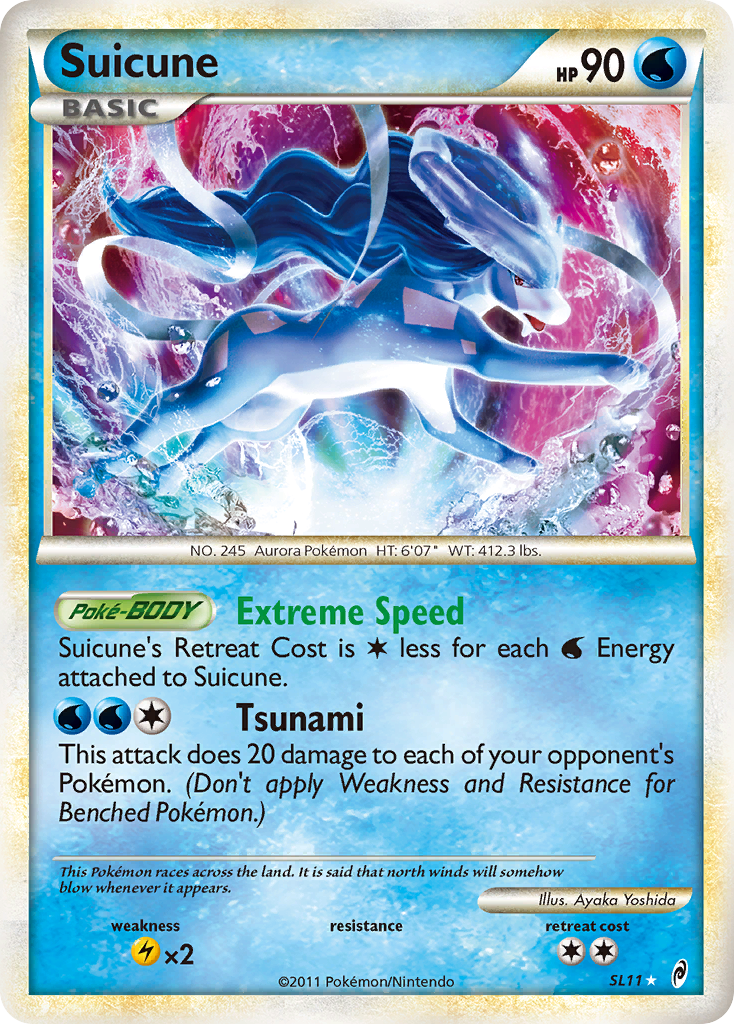 Suicune – Call of Legends SL11 Pokémon card