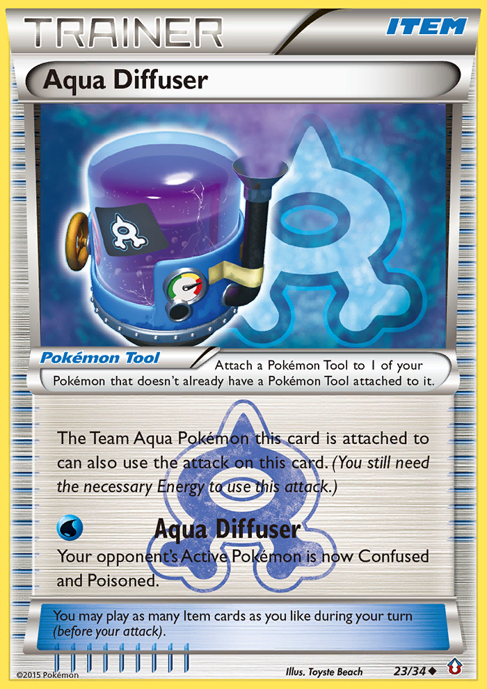 Aqua Diffuser – Double Crisis 23/34 Pokémon card