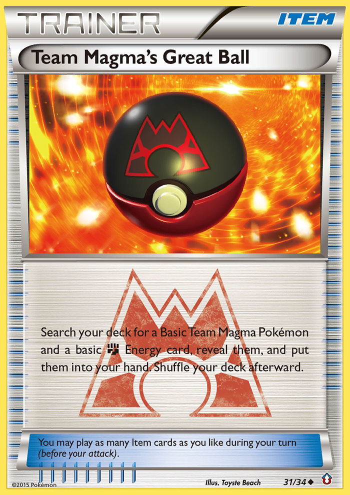Team Magma's Great Ball – Double Crisis 31/34 Pokémon card
