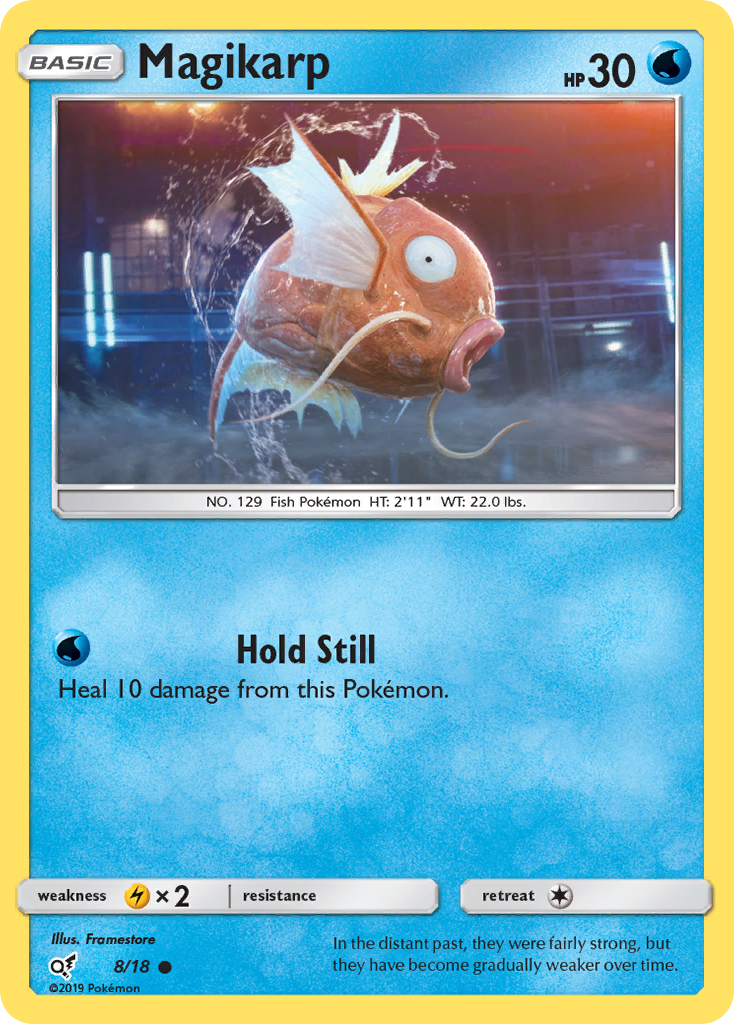 Magikarp – Detective Pikachu 8/18 Pokémon card