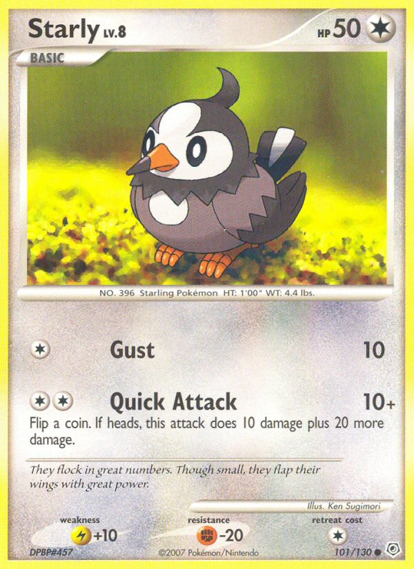 Starly – Diamond & Pearl 101/130 Pokémon card