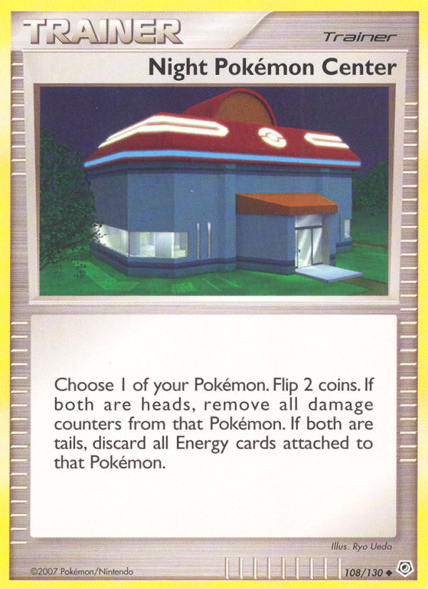 Night Pokémon Center – Diamond & Pearl 108/130 Pokémon card