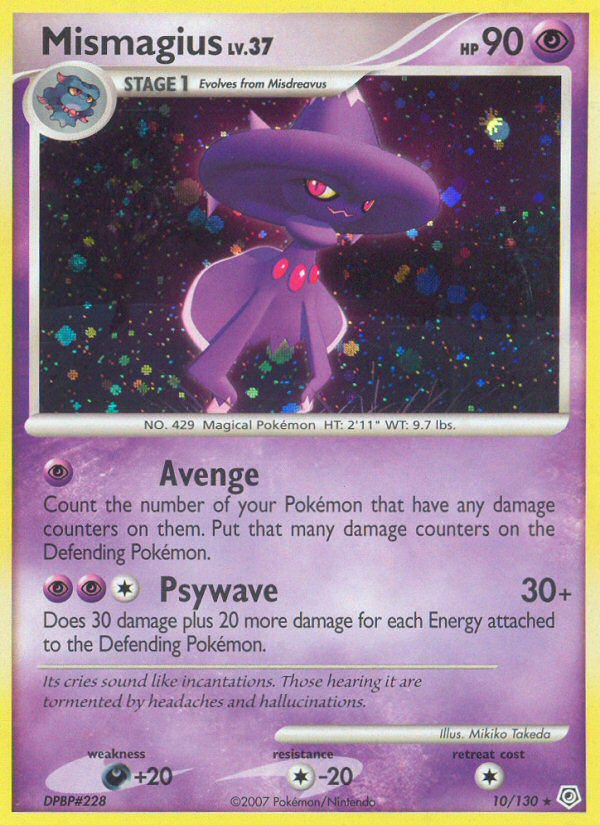 Mismagius – Diamond & Pearl 10/130 Pokémon card