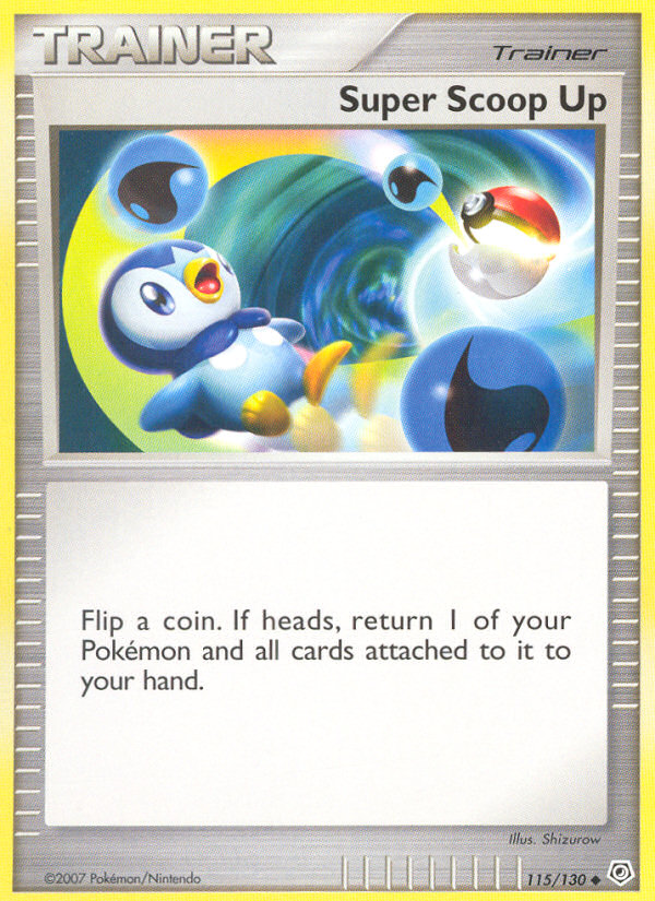 Super Scoop Up – Diamond & Pearl 115/130 Pokémon card