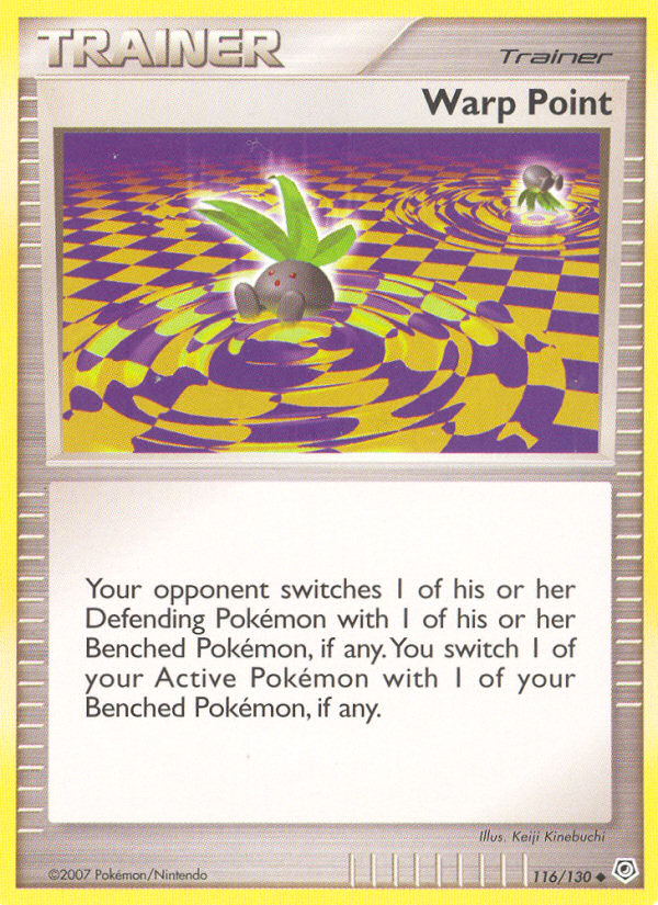Warp Point – Diamond & Pearl 116/130 Pokémon card