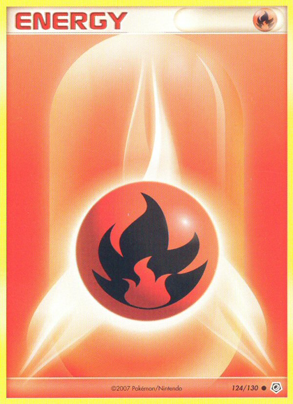 Fire Energy – Diamond & Pearl 124/130 Pokémon card