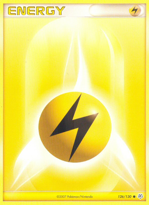 Lightning Energy – Diamond & Pearl 126/130 Pokémon card