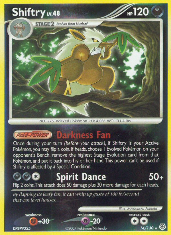 Shiftry – Diamond & Pearl 14/130 Pokémon card