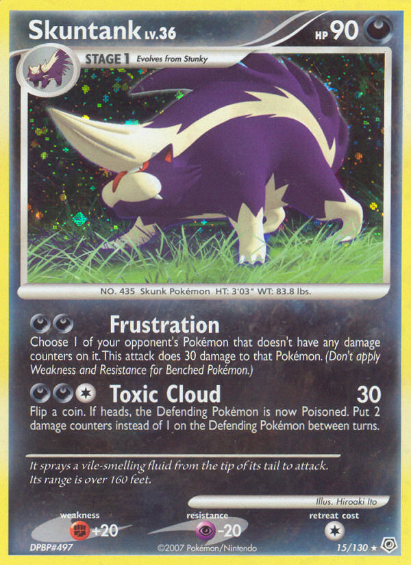 Skuntank – Diamond & Pearl 15/130 Pokémon card