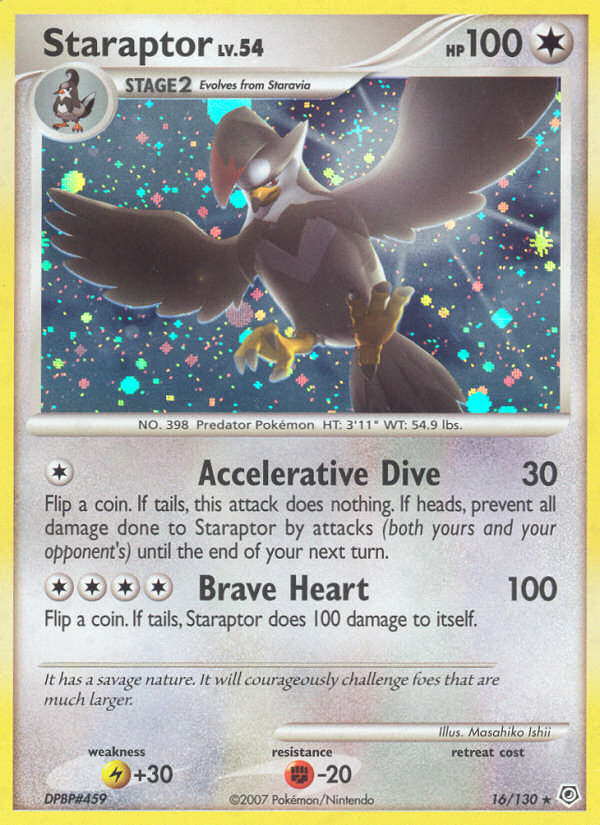 Staraptor – Diamond & Pearl 16/130 Pokémon card