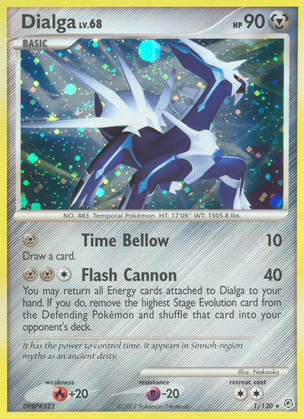 Dialga – Diamond & Pearl 1/130 Pokémon card