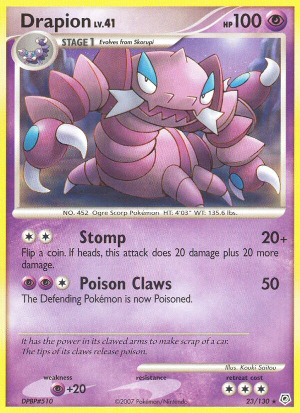 Drapion – Diamond & Pearl 23/130 Pokémon card