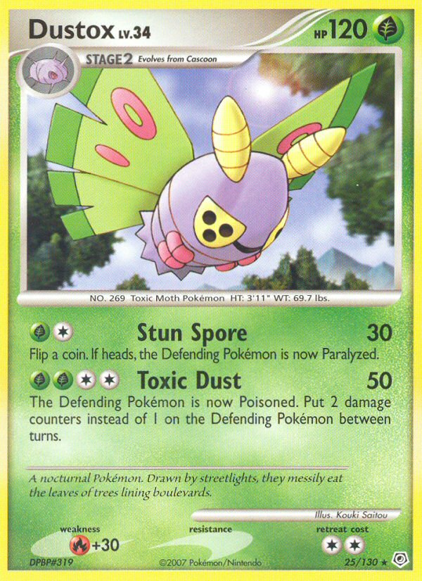 Dustox – Diamond & Pearl 25/130 Pokémon card
