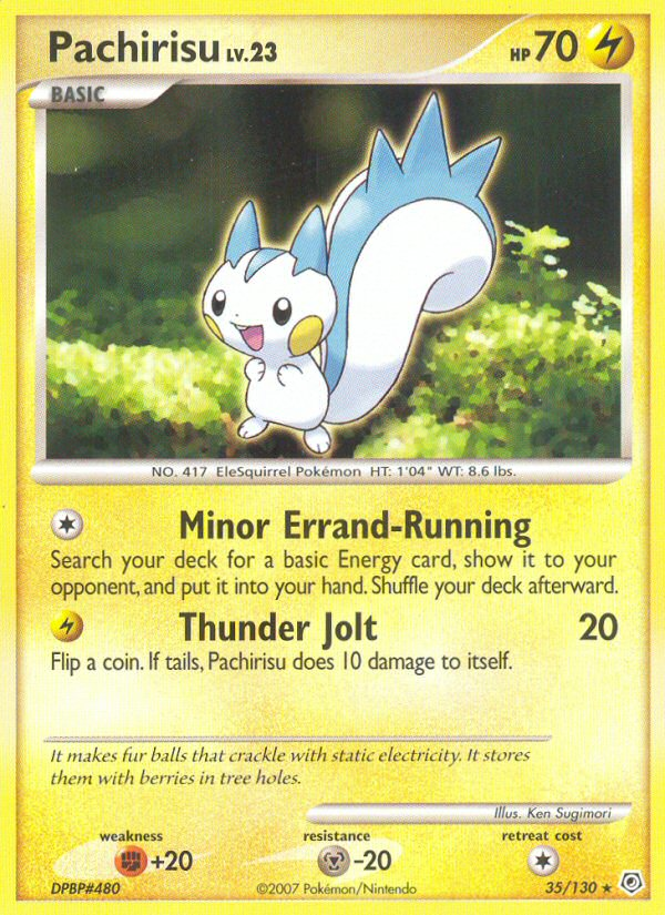 Pachirisu – Diamond & Pearl 35/130 Pokémon card
